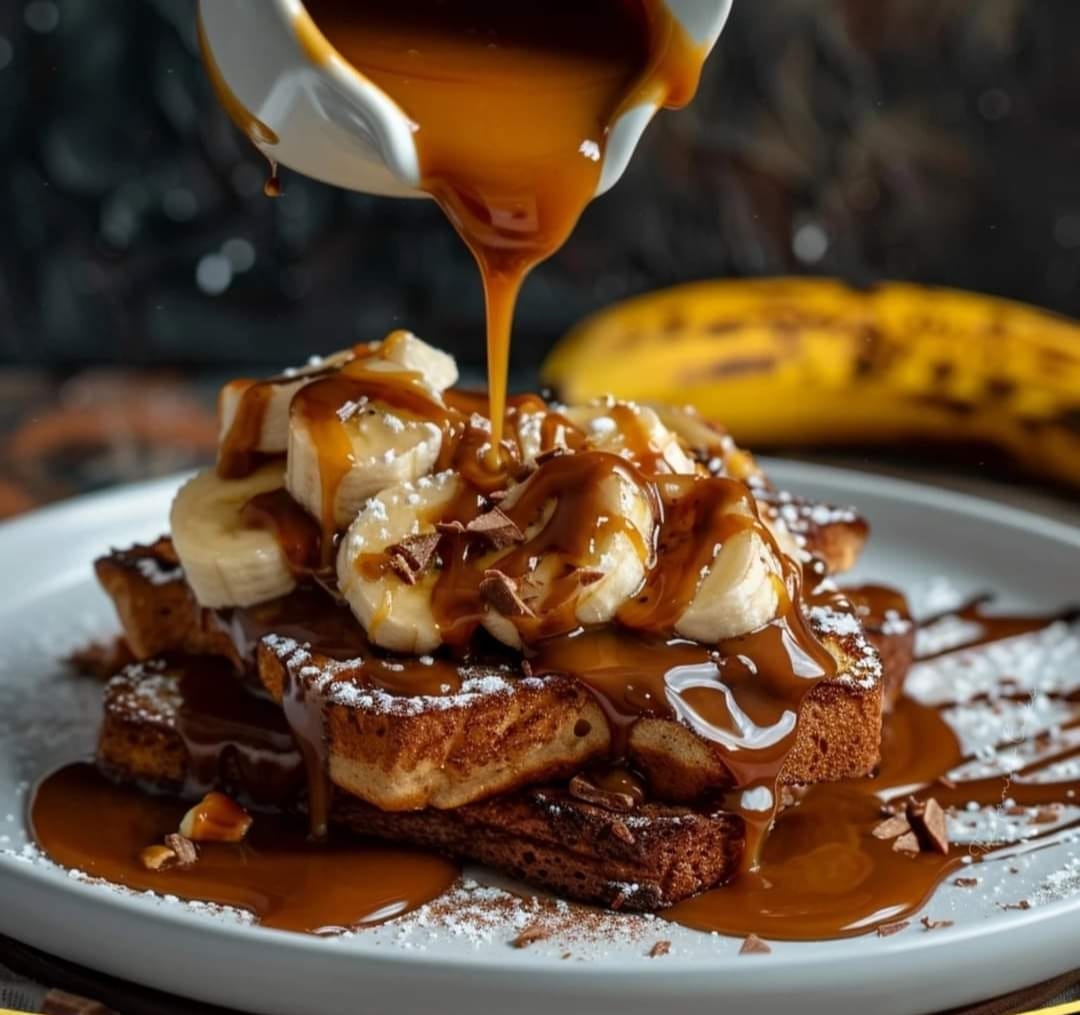 Pain Perdu au Chocolat et à la Banane