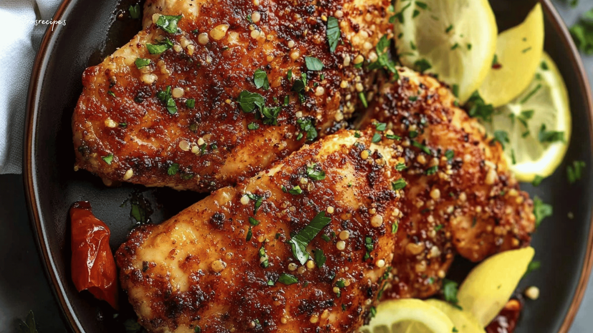 Poulet aplati doré et croustillant servi avec des légumes grillés