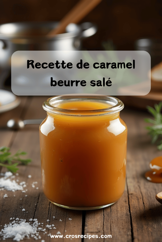 Caramel beurre salé facile à faire, crémeux et doré.