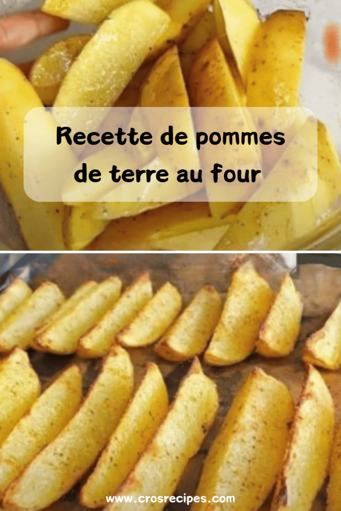 Pommes de terre croustillantes au four dorées et savoureuses sur une plaque de cuisson.