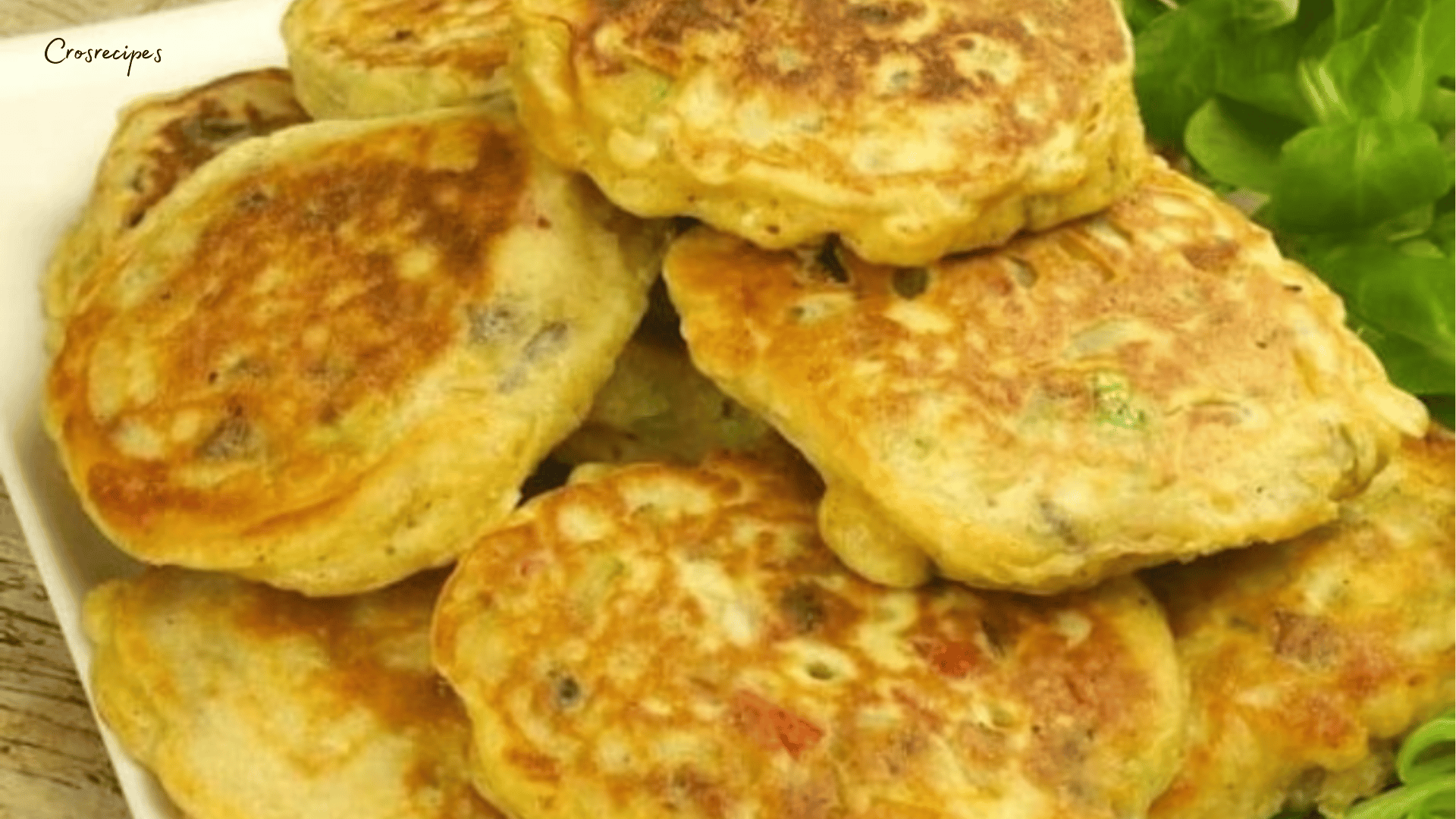 Beignets végétariens prêts en 5 minutes avec légumes dorés et croustillants.