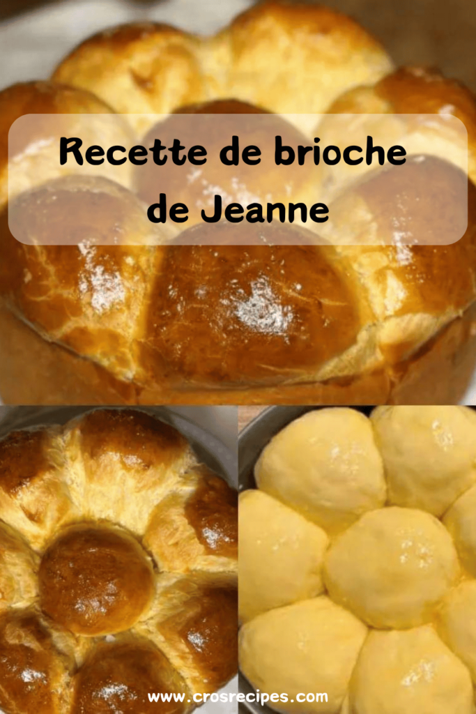 Brioche dorée avec une mie filante et une croûte brillante, décorée de sucre perlé.