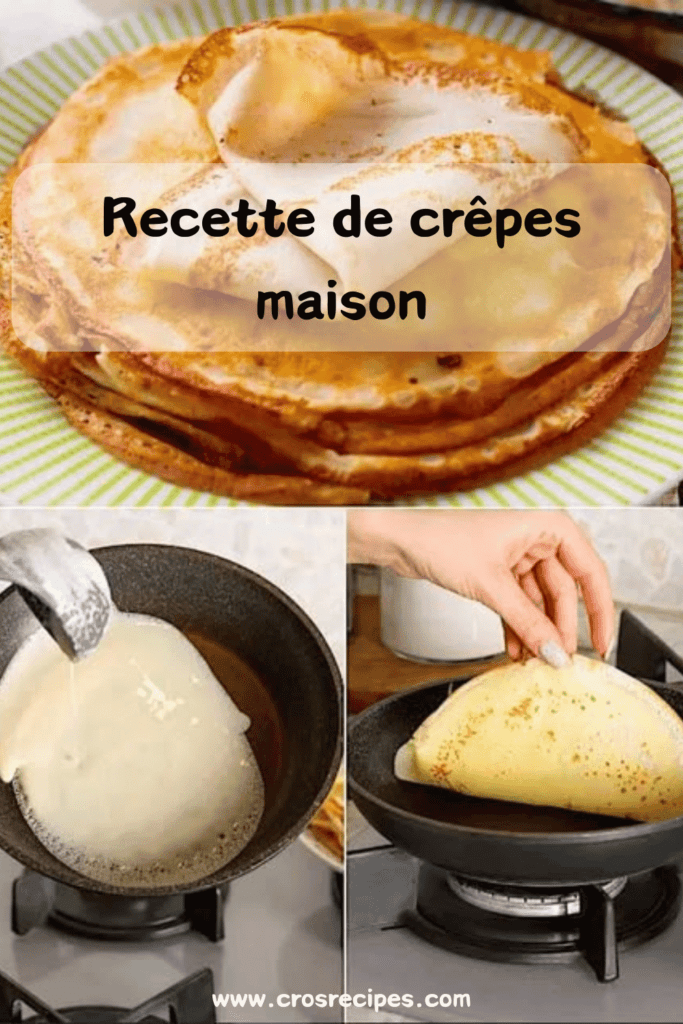 Crêpes dorées, empilées sur une assiette blanche, avec une texture fine et légère.