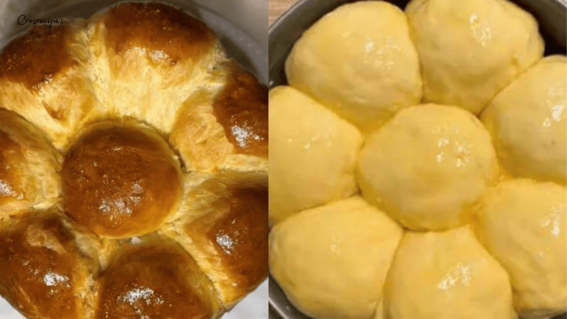 Brioche dorée avec une mie filante et une croûte brillante, décorée de sucre perlé.