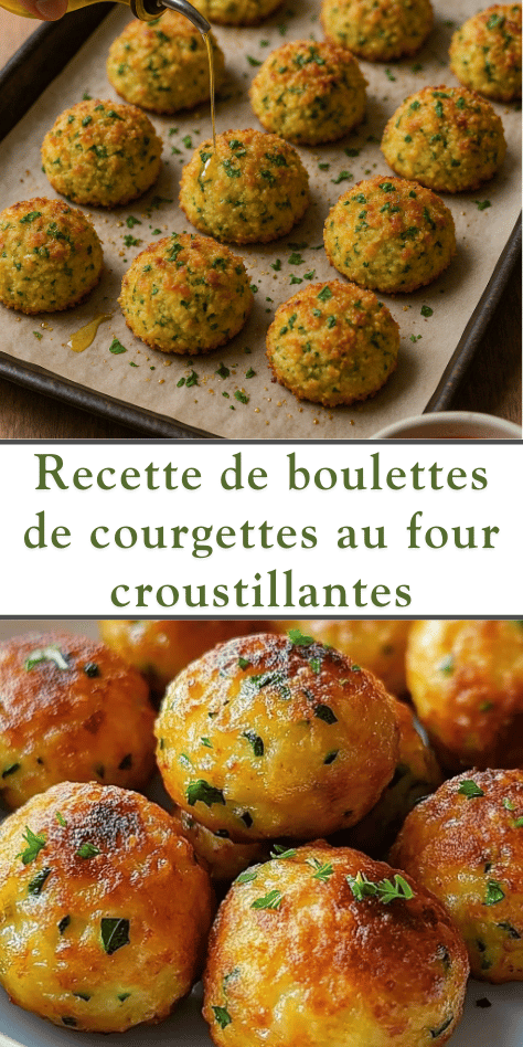 boulettes de courgettes au four