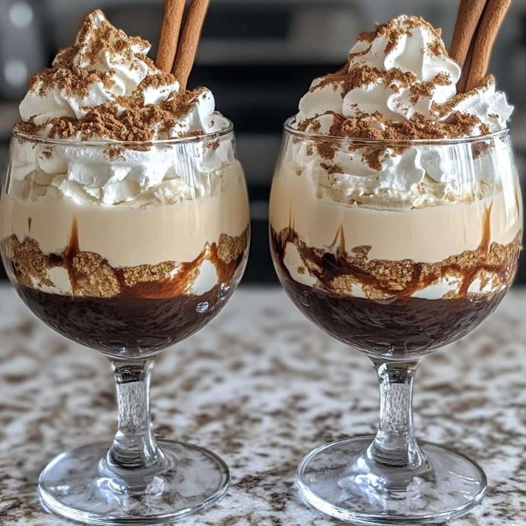 Tiramisu en verrines individuelles au mascarpone et cacao, décorées de poudre de cacao et servies fraîches.