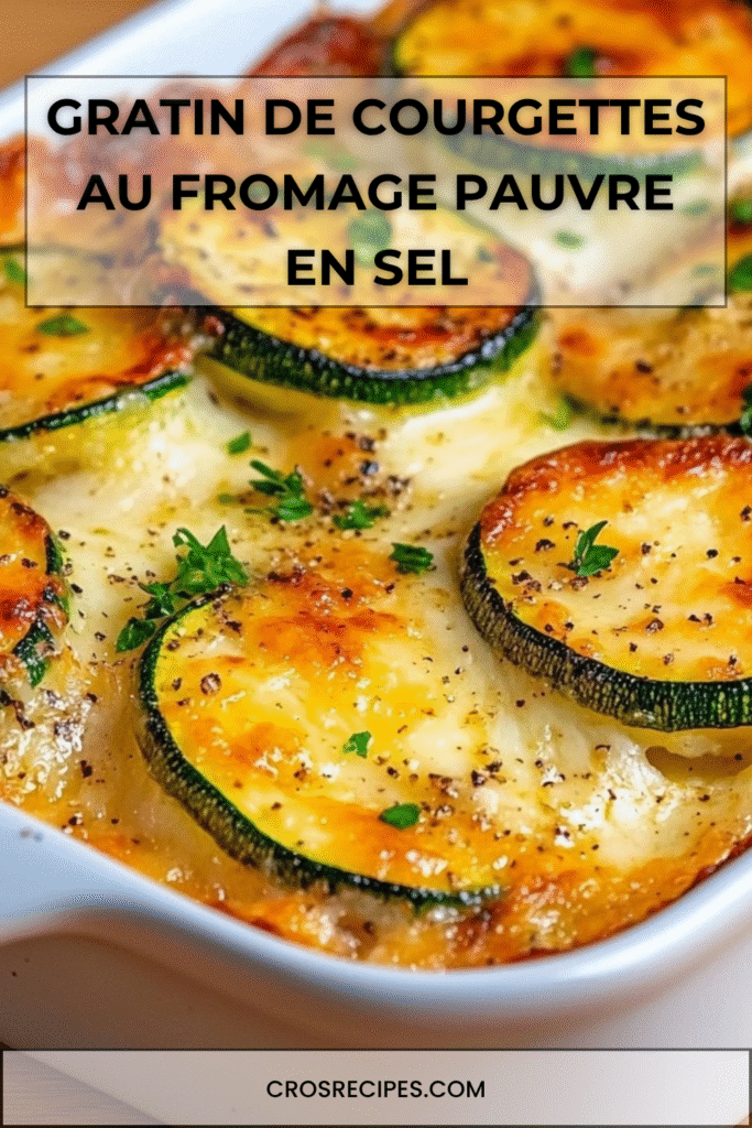 Gratin de courgettes doré au fromage allégé, servi dans un plat familial avec persil frais.