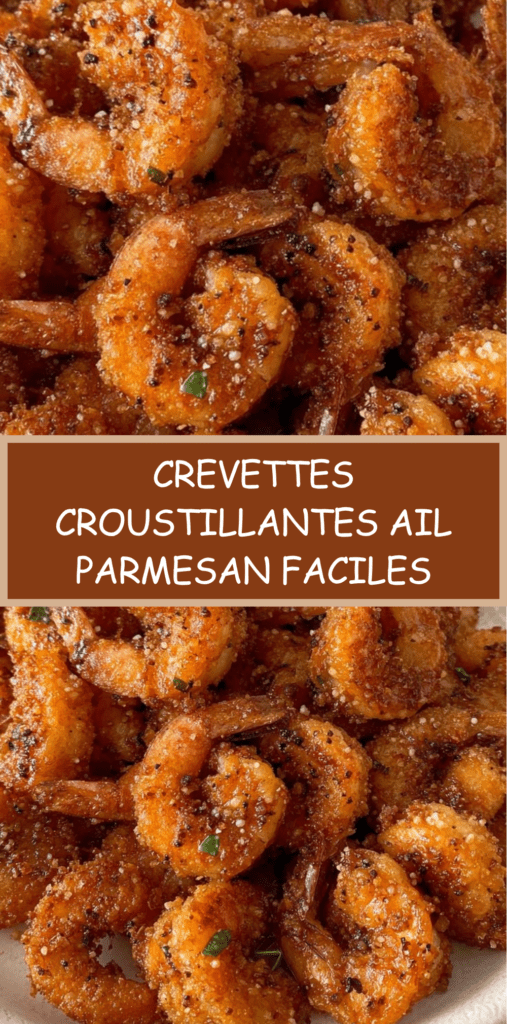 Assiette de crevettes croustillantes panées au parmesan et à l’ail, dorées et servies chaudes avec persil frais et quartier de citron