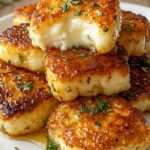 Piles de pommes de terre en rondelles, dorées et croustillantes, nappées de parmesan fondu et parsemées de persil, servies chaudes sur assiette.